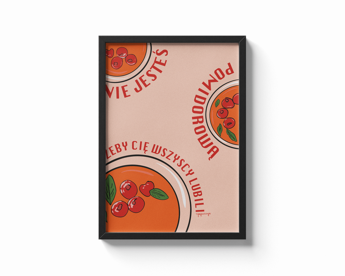 mockup plakatu pomidorowa