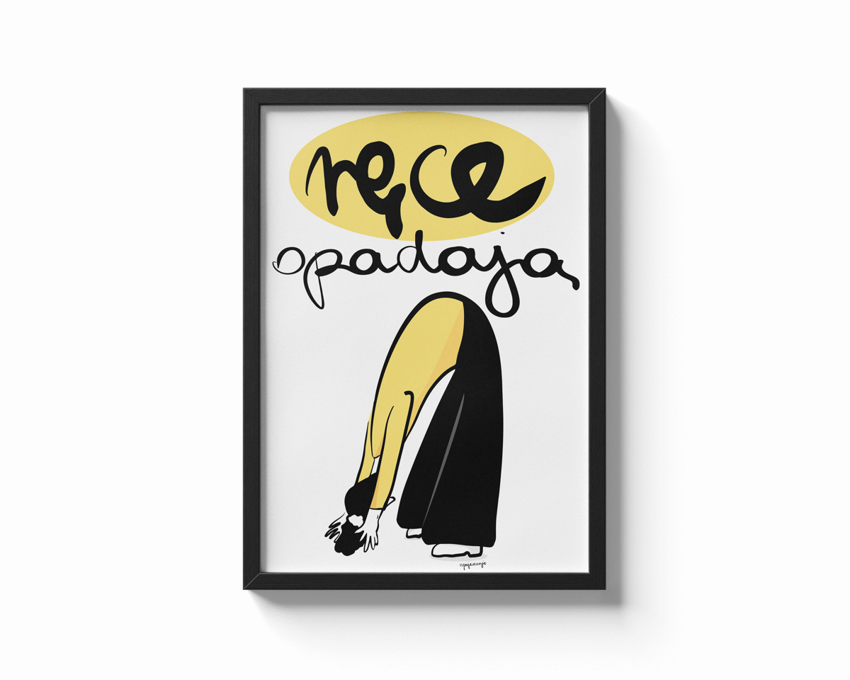 mockup plakatu rece opadaja