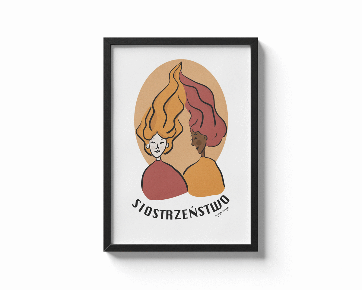 mockup plakatu siostrzenstwo